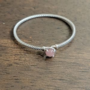 David Yurman 3mm Chatelaine Bracelet Guava Quartz